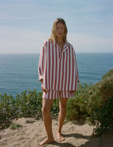 Womens | The Pop-Over Shirt | Crimson