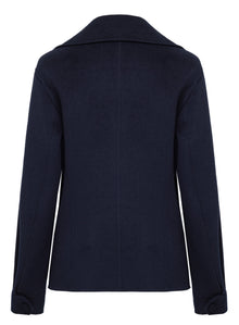 Wool Cashmere Coat | Navy