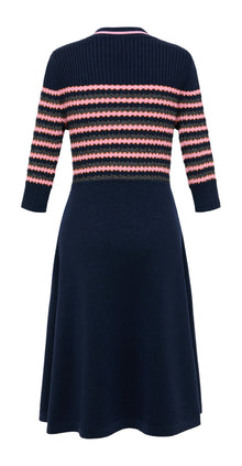 Striped Knit Dress | Pink