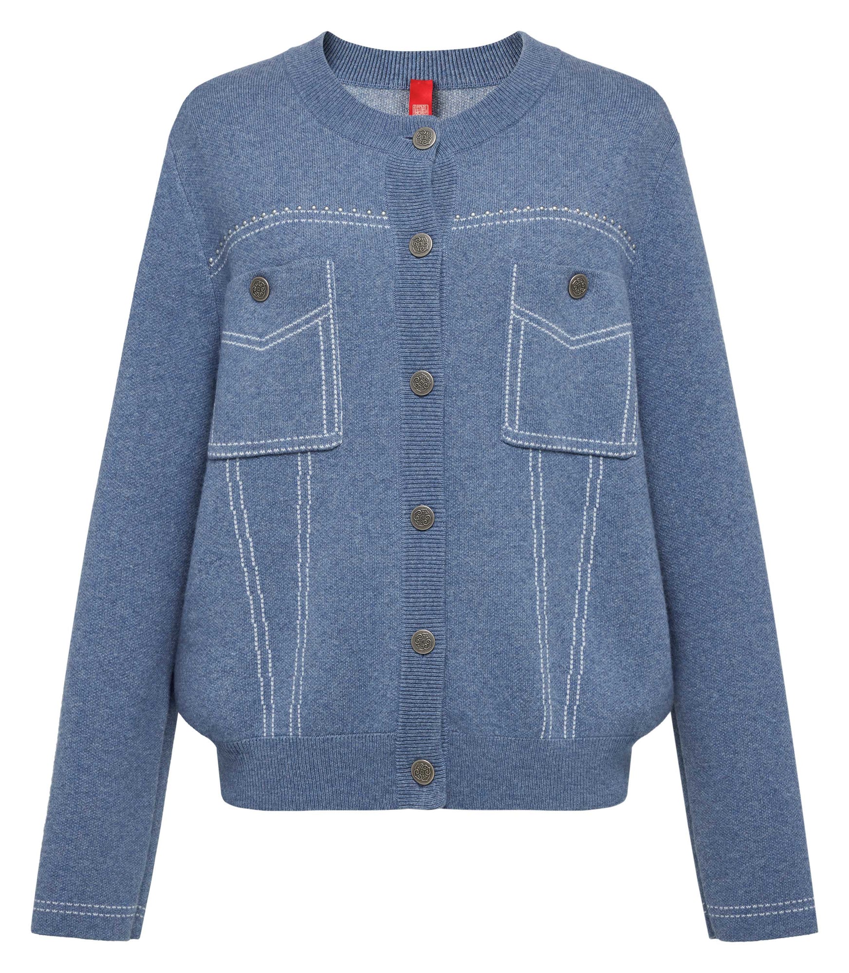 Wool Cashmere Top | Blue