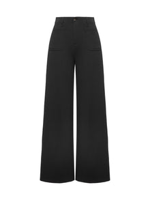 Practical Pockets Straight Leg Pants | Black