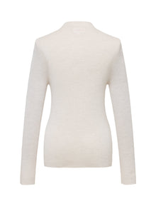 Machine Washable Wool Seamless Base Layer Top | White