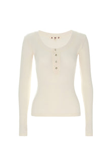 AMO Denim | Sweets Long Sleeve in Bone