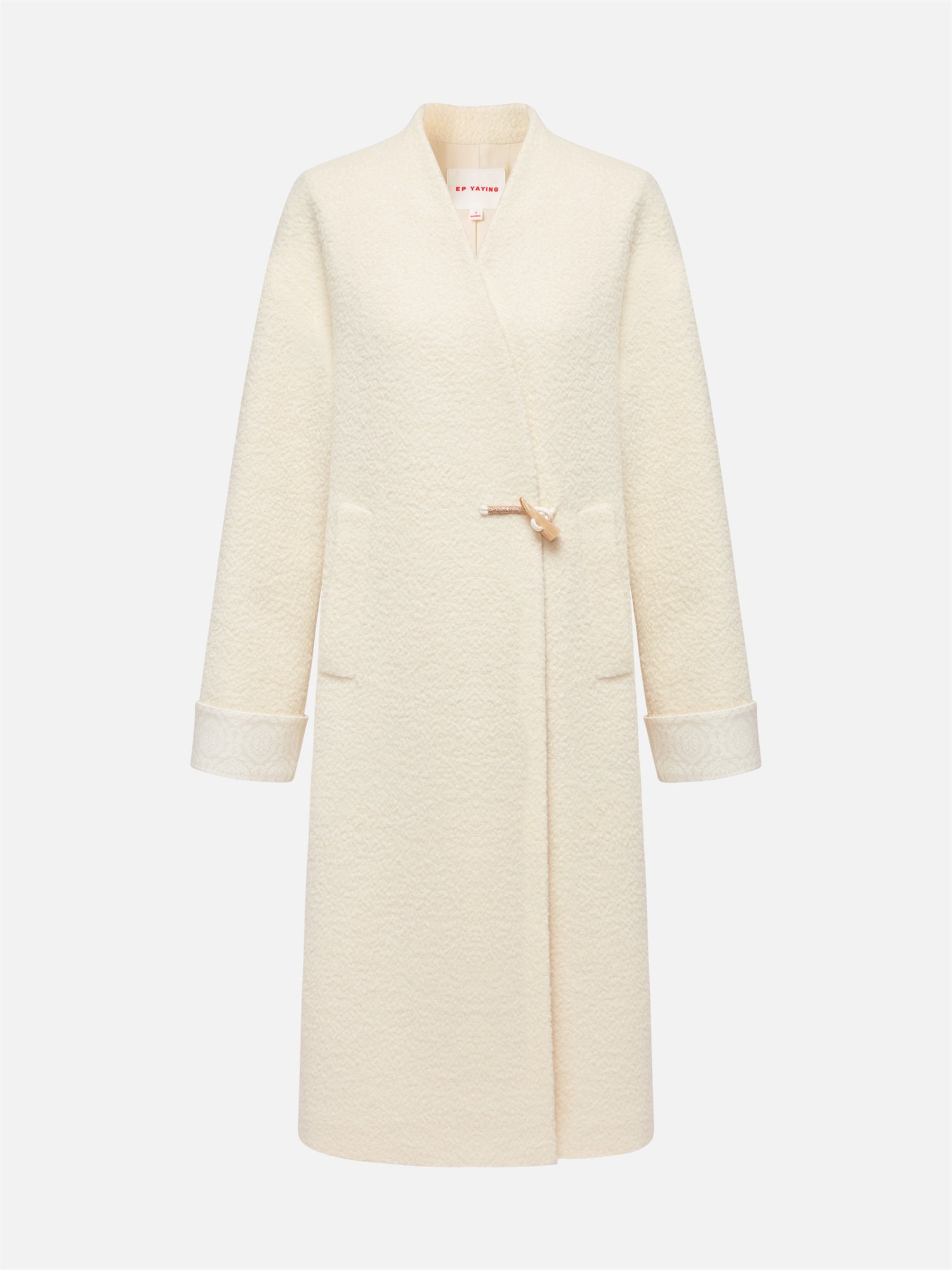 Boucle Long Blazer | Beige