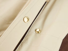 Contrast Trim Coat | Beige