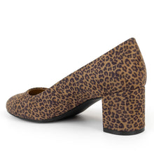 Ebel Dress Pump | Tan Multi Faux Mini Leopard Suede