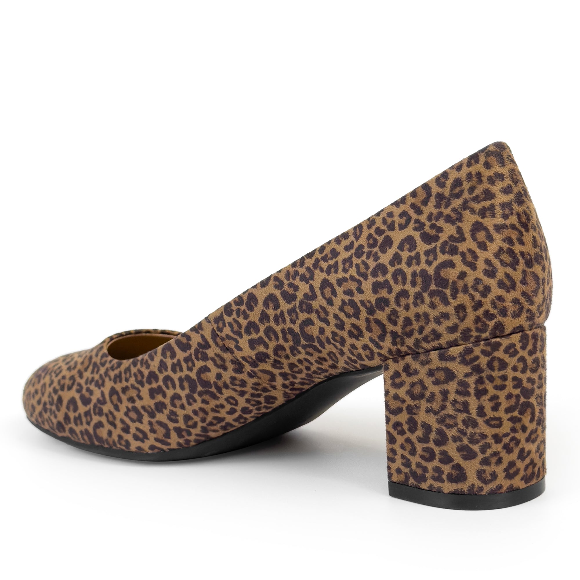 Ebel Dress Pump | Tan Multi Faux Mini Leopard Suede