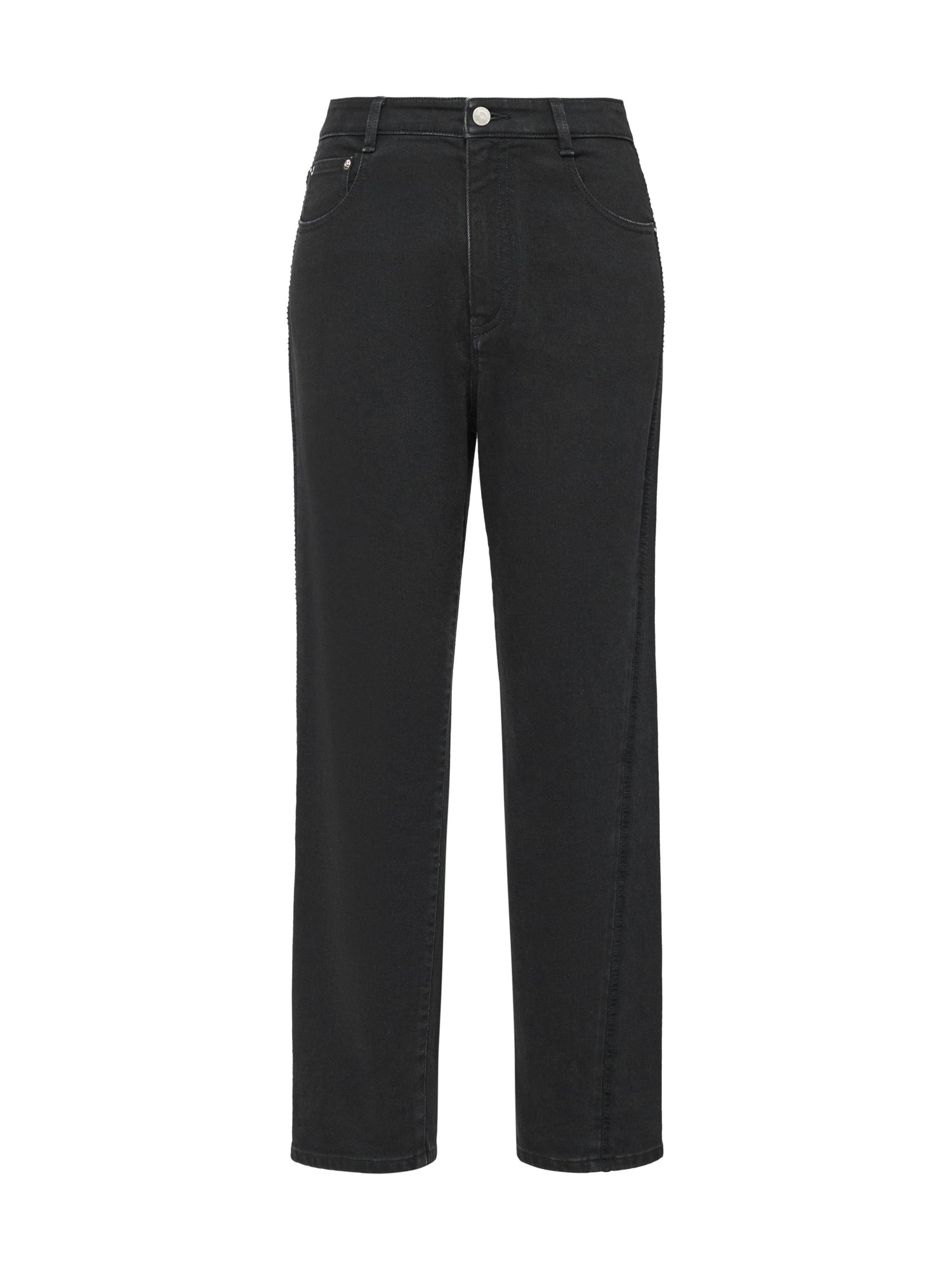 Straight Leg High-Waisted Jean | Black