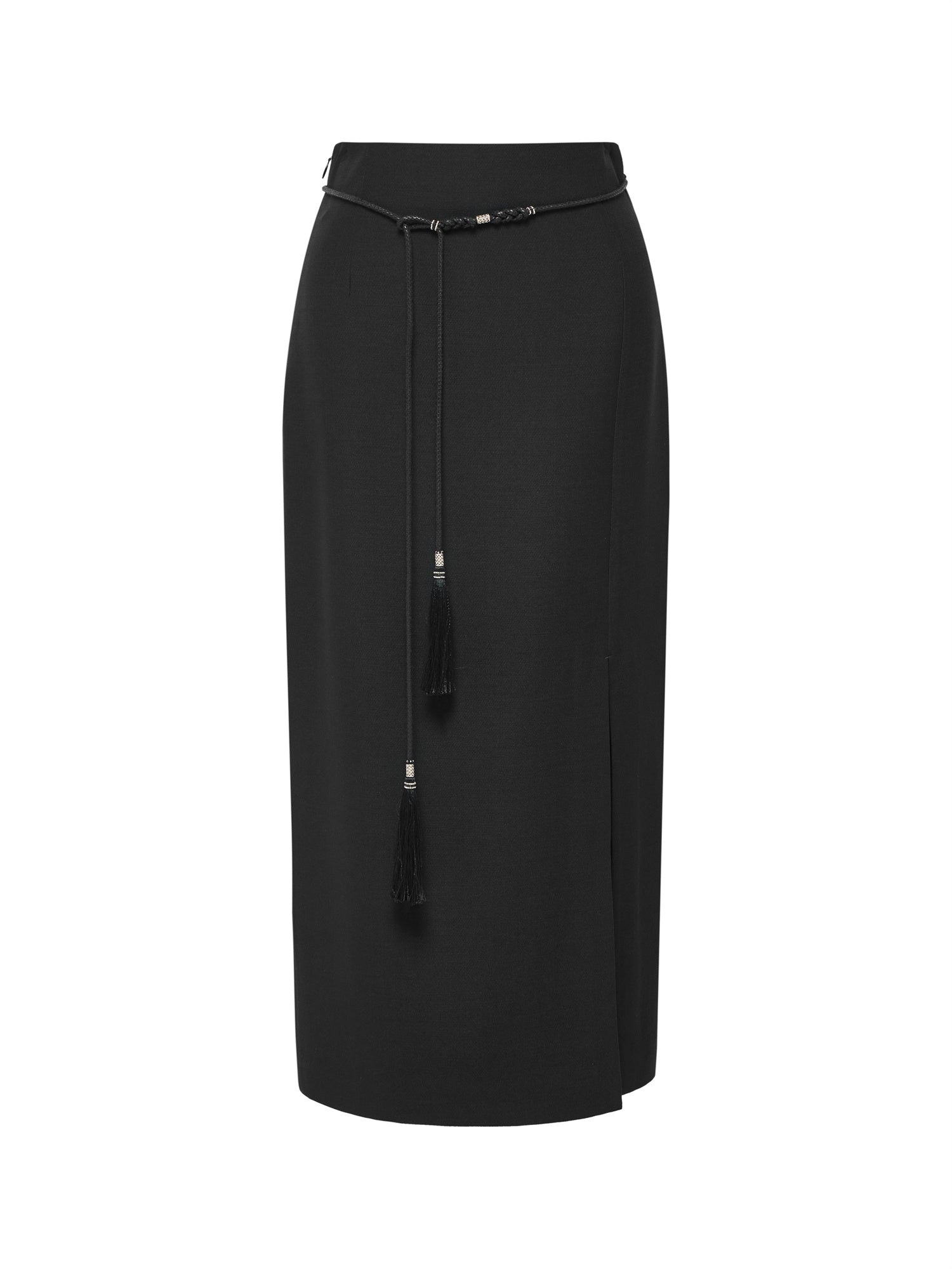 High-Waisted Maxi Skirt | Black