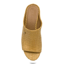 Cafe Sandal Wedge | Natural Basket Raffia