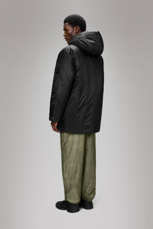 Rains Torna Insulated Long Jacket Black Jacket
