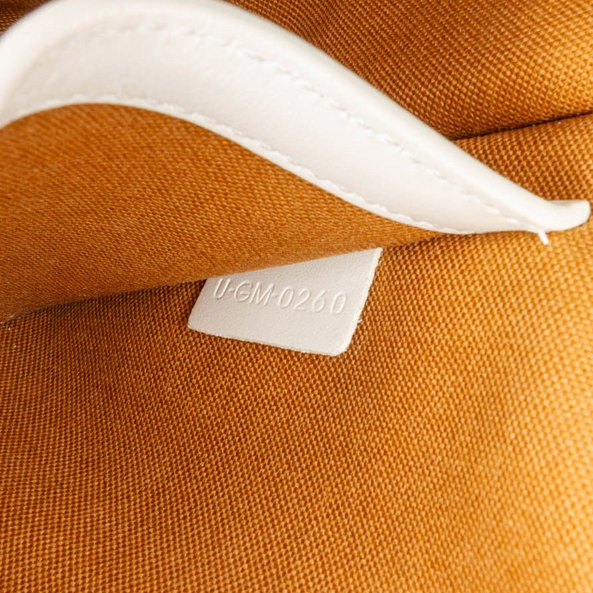 Celine | Pre-Owned Medium Triomphe Coated Canvas Folco Crossbody - II | White/Dark Brown