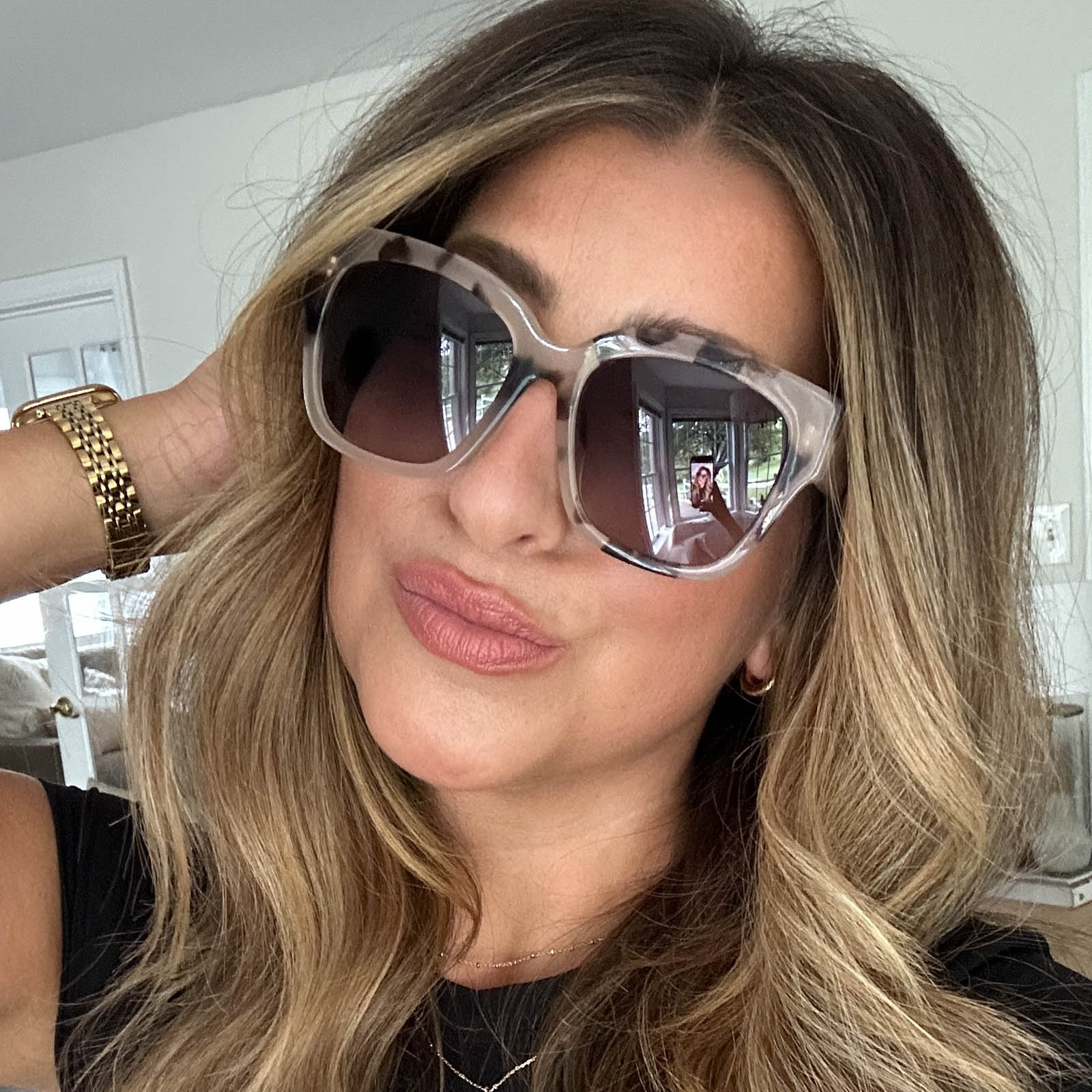Womens | Becky II Sunglasses | Cream Tortoise | Grey Polarized Lenses