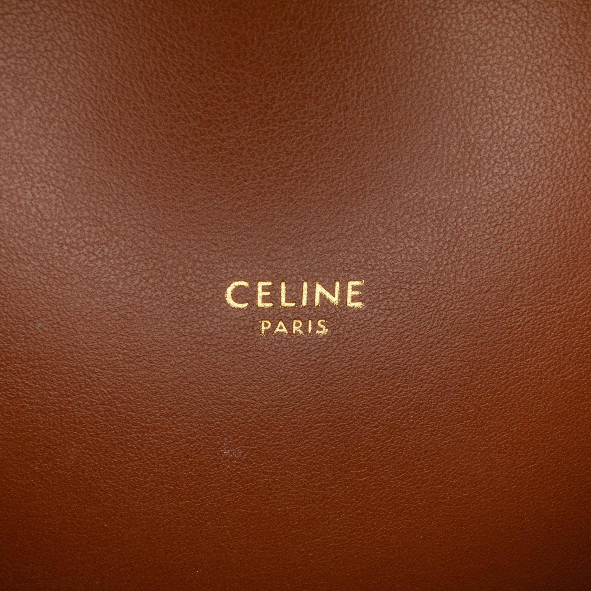 Celine | Pre-Owned Shearling Bucket 16 | Brown/Beige