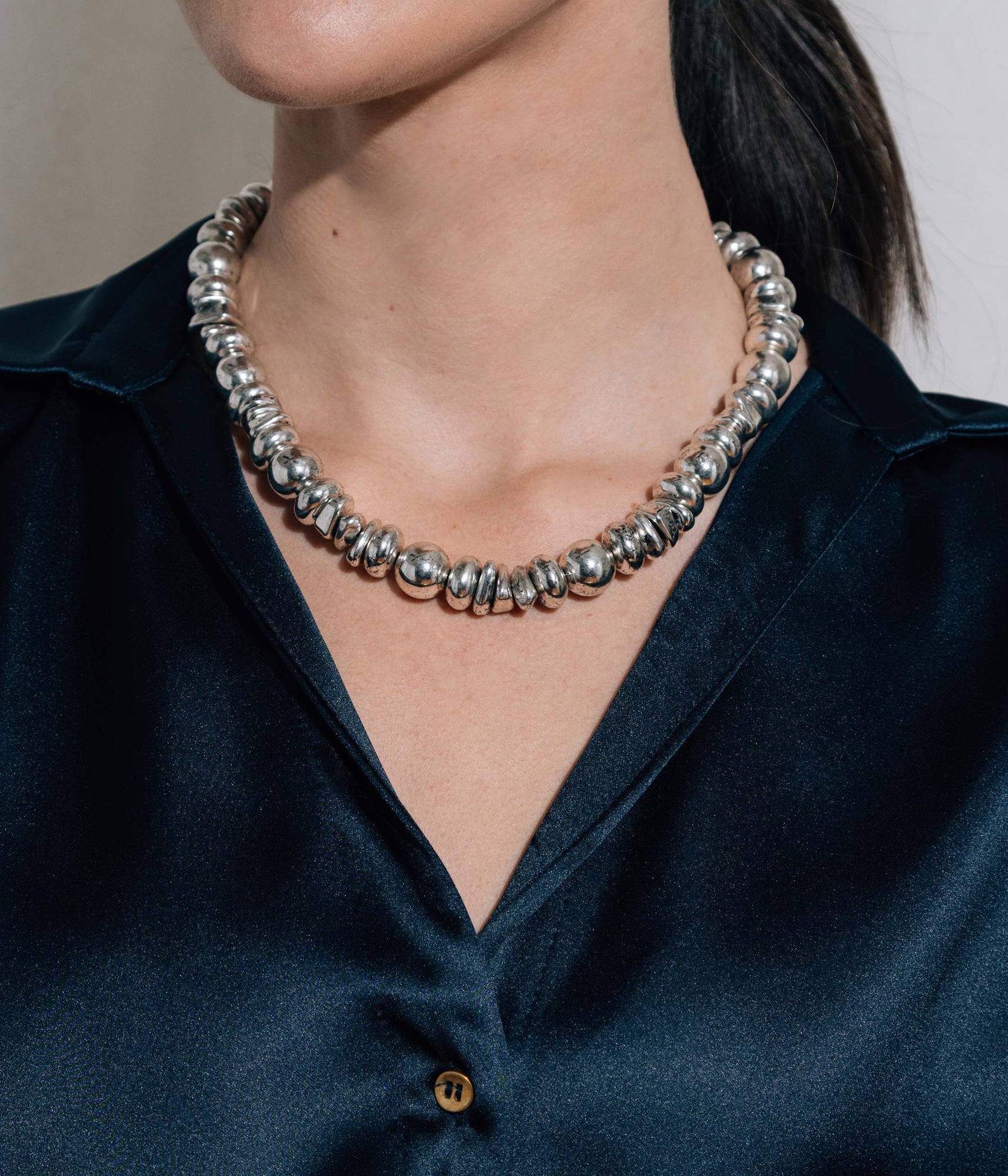 Solene Necklace in Silver - Loren Hope