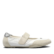 Orly Sport Flat | Off White Nylon/Faux Suede