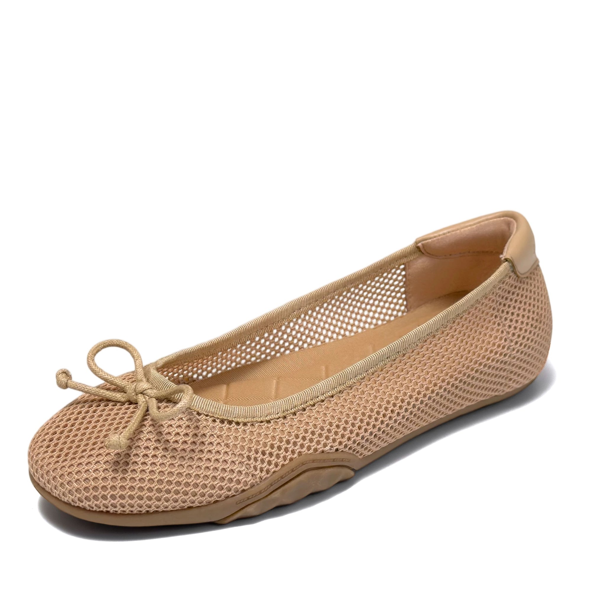 Onyx Sport Flat | Beige Bisque Mesh