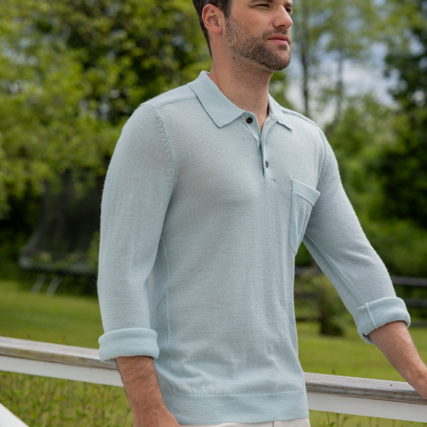 Mens | Knit Polo | Artic