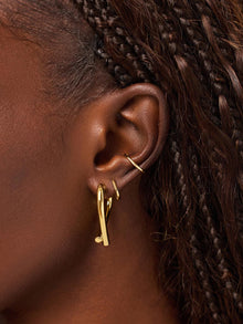 14K Gold Plated Open Hearts Love Valentines Day Statement Hoop Earrings For Women Ana Luisa Keilan Large