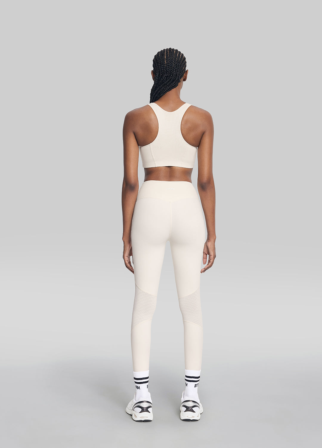 High-Waisted Impact Mesh Leggings | Ivory