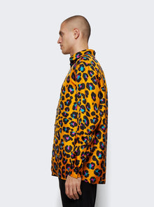 Men | Versace | Leopard Print Shirt | Orange