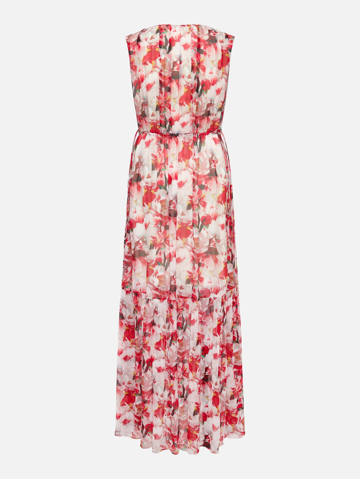 Printed Midi Dress | Red