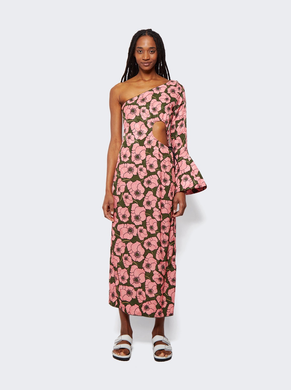 Women | Agua by Agua Bendita | Cadillo Midi Dress | Pink