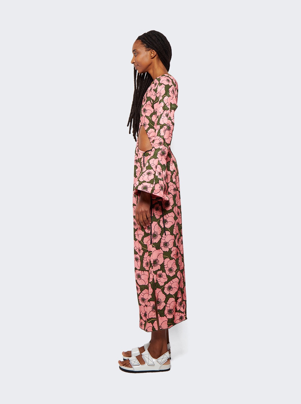 Women | Agua by Agua Bendita | Cadillo Midi Dress | Pink