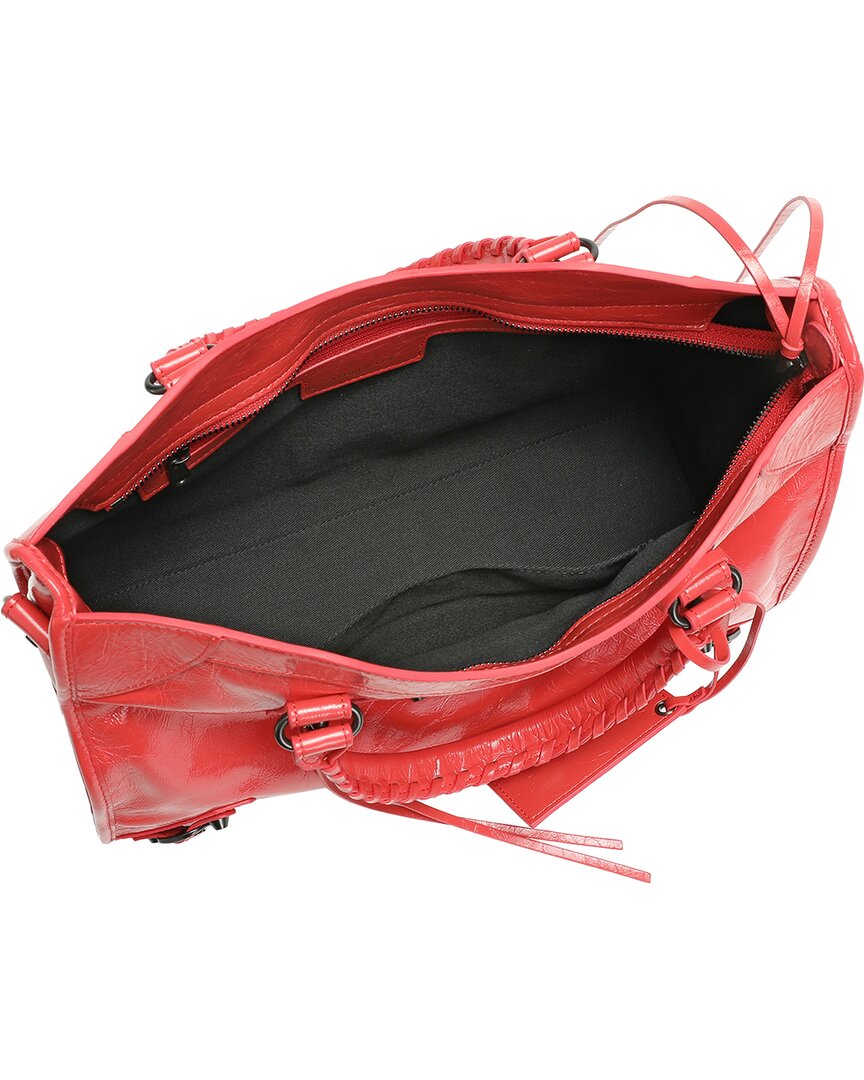 Tiffany & Fred Paris | Womens | Distressed Leather Satchel | Red