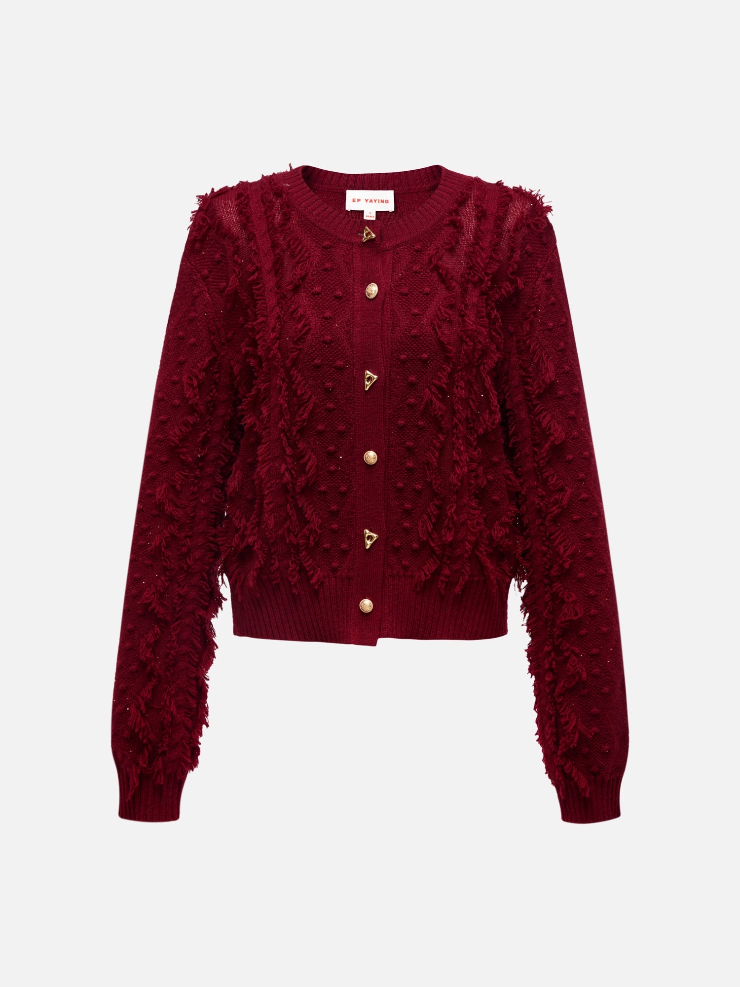 Knit Sweater | Wine Red