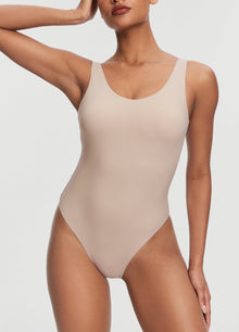 Scoop Back Bodysuit | Oat Milk