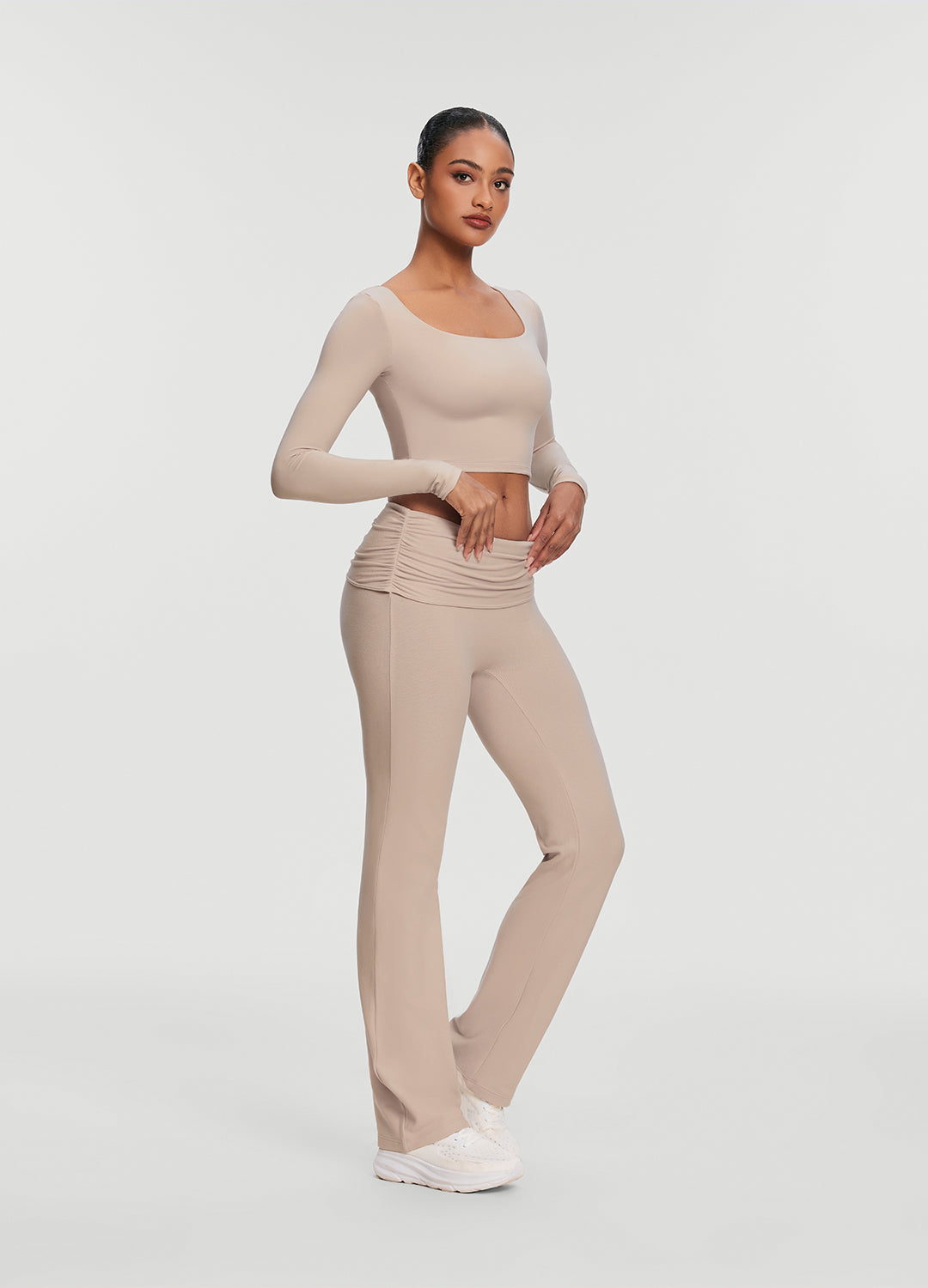 Soft Seamless Lounge Pants | Oat Milk