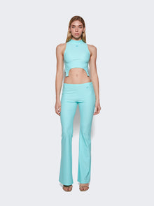 Women | Courrèges | Tech Jersey Pant | Turquoise