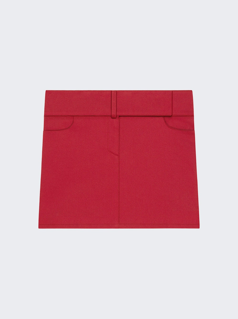 Women | Courrèges | Belted Mini Skirt Ruby | Red