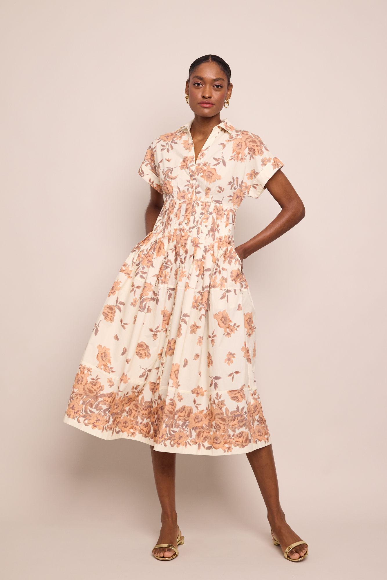 Nash Dress | Farfella Border Egret