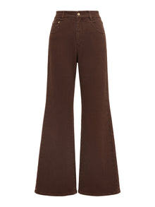 Straight Leg Pants | Brown