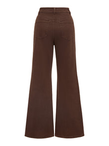 Straight Leg Pants | Brown
