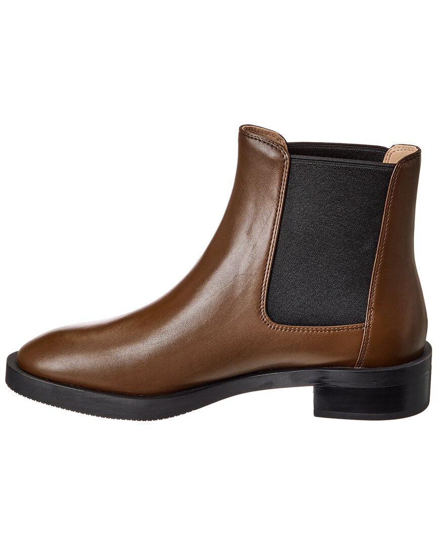 Stuart Weitzman | Womens | Sondra Sleek Leather Bootie | Brown