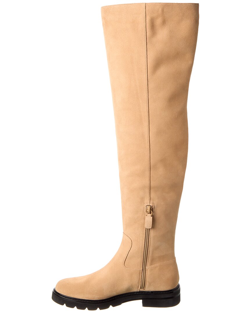 Stuart Weitzman | Womens | Chicago Lug Suede Over-The-Knee Boot | Brown