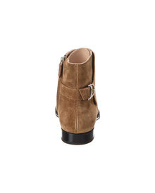 TOD's | Womens | Gomma Suede Bootie | Brown