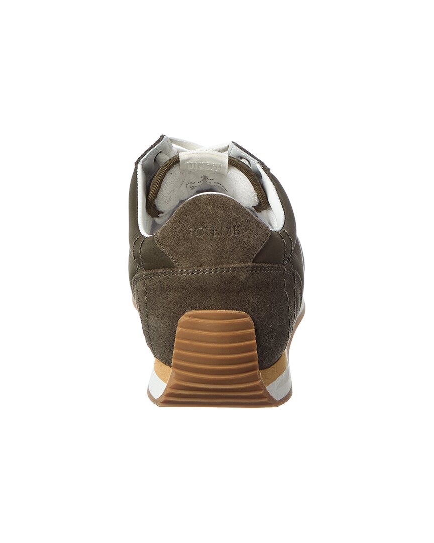 TOTEME | Womens | Nylon & Suede Sneaker | Green