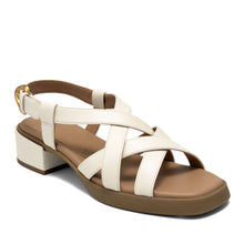 Daily Sandal Block Heel | Eggnog Faux Nappa/Cork Heel