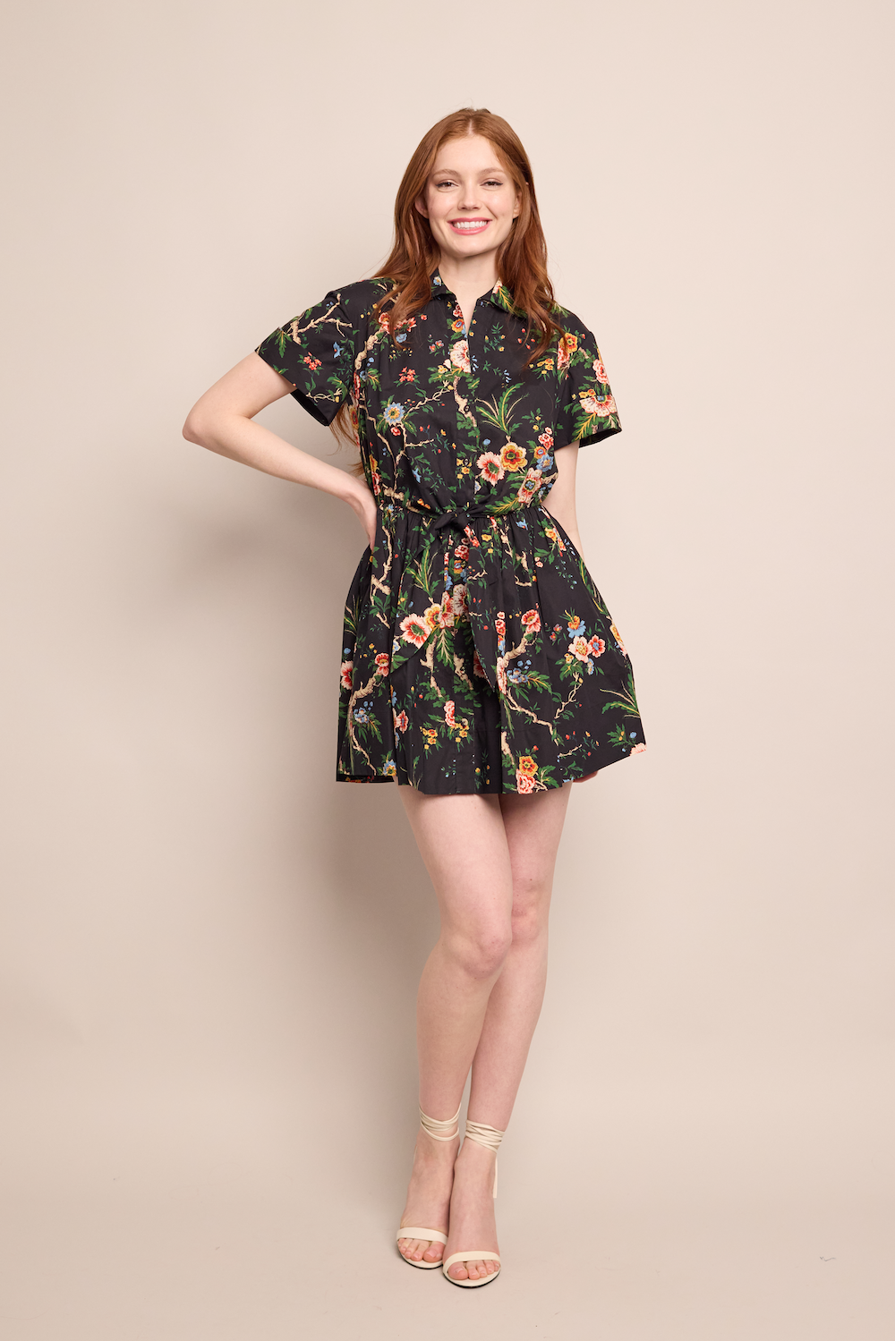 Asbury Mini Dress | Chintz Black