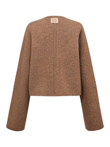 Knit Cardigan | Heather Brown