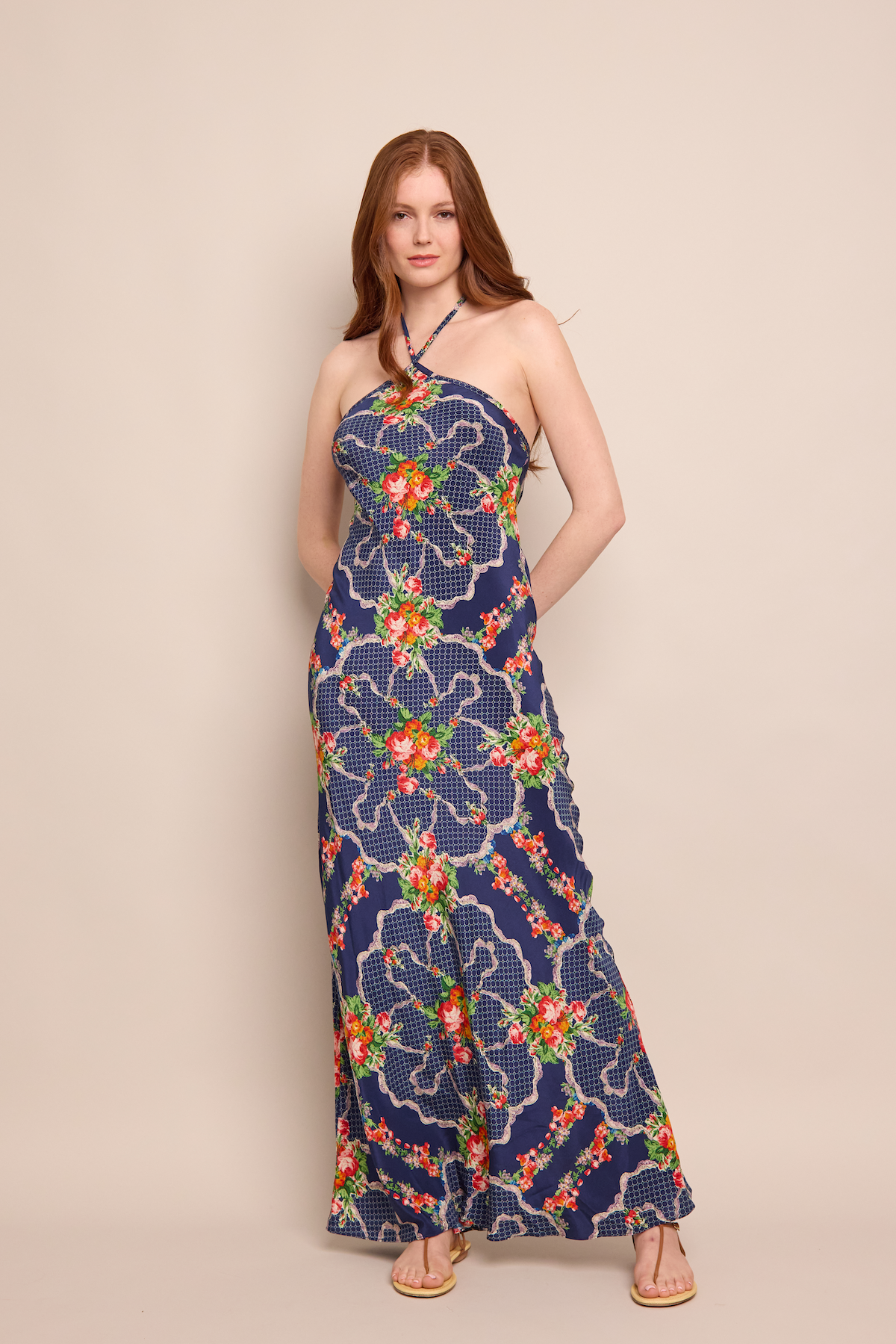Andes Dress | Gemma Scarf Navy