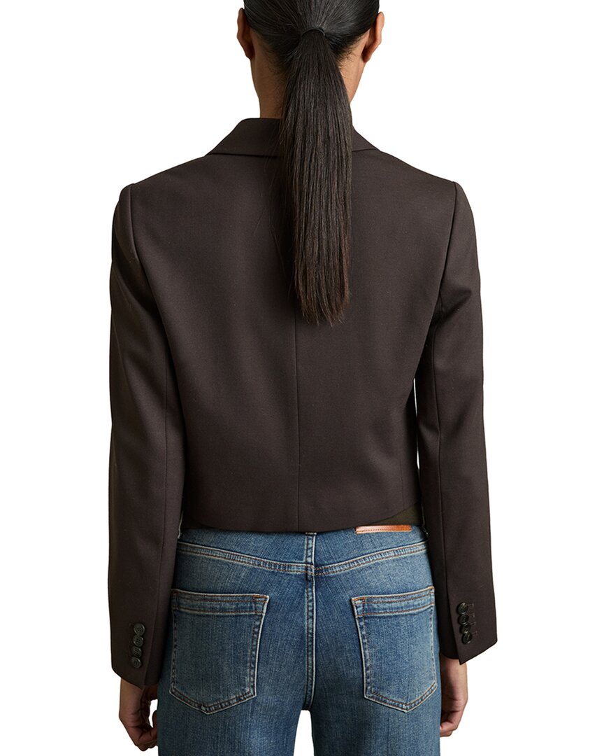 Reiss | Womens | REISS Orianna Cropped Wool-Blend Blazer | Brown