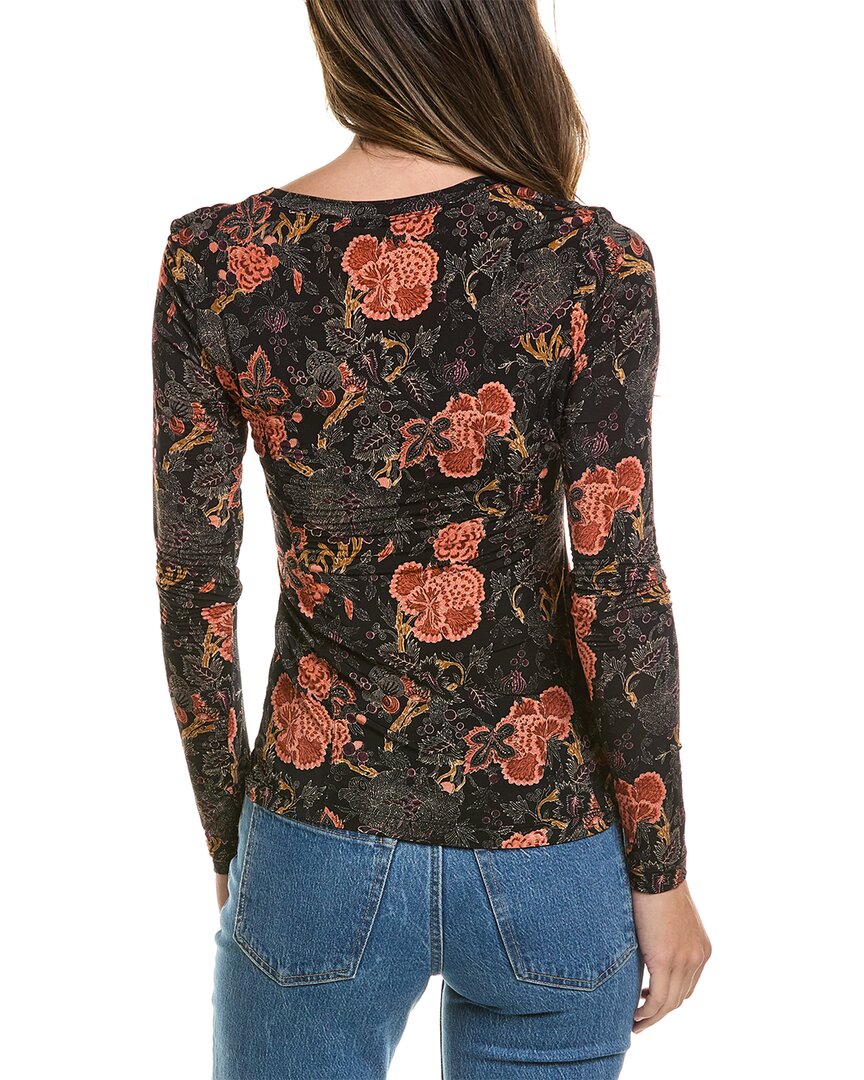 Ulla Johnson | Womens | Aris Jersey U-Neck Top | Purple Multi