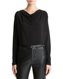 Vince | Womens | Cowl Neck Top | Black