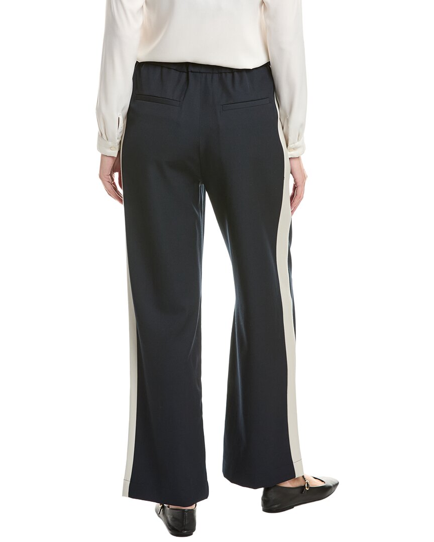 rag & bone | Womens | Siena Wool Side Stripe Pant | Navy