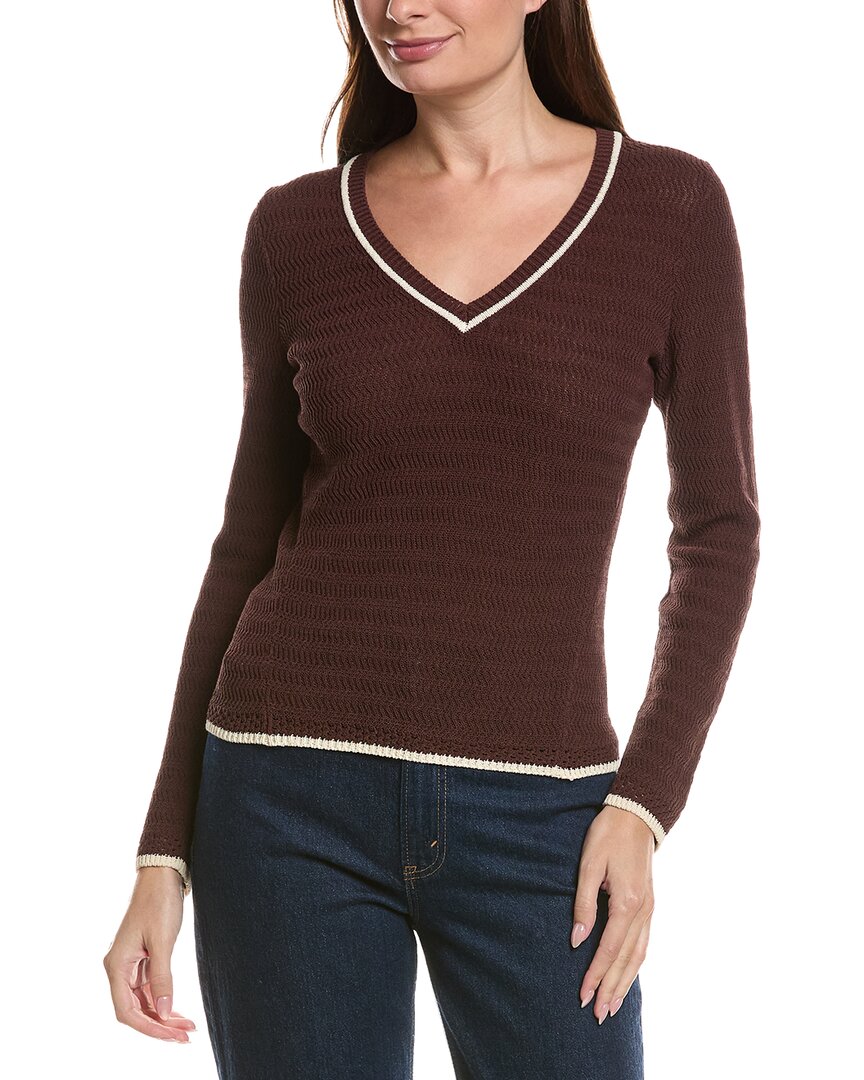 rag & bone | Womens | Costi V-Neck Sweater | Brown
